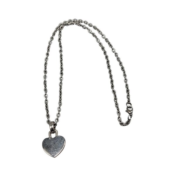 Camellia Necklace Etched Diamond Yellow Gold Rhodium-plated Silver Tone 18" - Picture 7 of 11